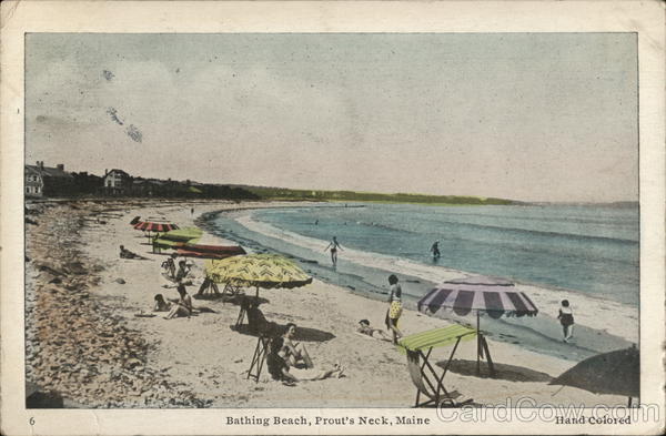 Bathing Beach Water View Prouts Neck Maine