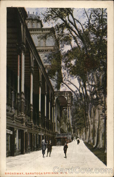 View of Broadway Saratoga Springs New York
