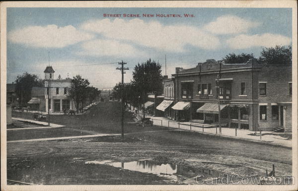 Street Scene New Holstein Wisconsin