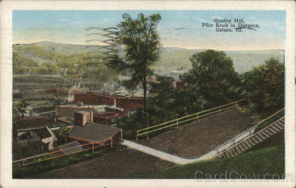 Quality Hill, Pilot Knob in Distance Galena Illinois
