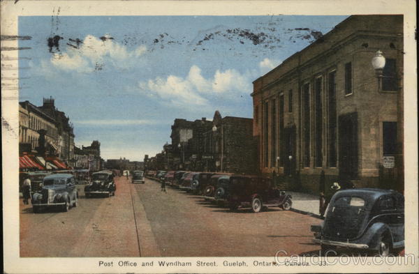 Post Office and Wyndham Street Guelph ON Canada Ontario