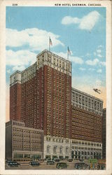 New Hotel Sherman Chicago, IL Postcard Postcard Postcard