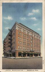 Hotel Washington Greenville, TX Postcard Postcard Postcard