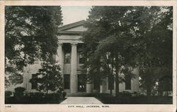 Street View of City Hall Postcard