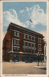 Masonic Temple Springfield, MO Postcard Postcard Postcard