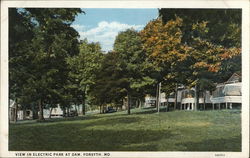 Electric Park at Dam Forsyth, MO Postcard Postcard Postcard