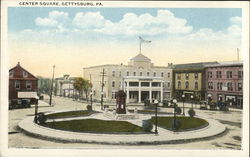Center Square Gettysburg, PA Postcard Postcard Postcard