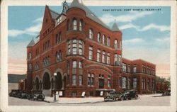 Street View of Post Office Postcard