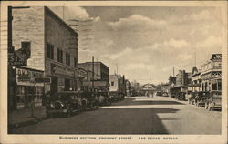 Business Section, Fremont Street Postcard