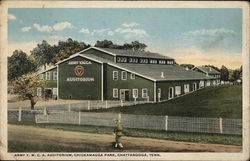 Army YMCA Auditorium, Chickamauga Park Postcard