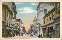 Thames Street Looking North Newport, RI Postcard Postcard Postcard
