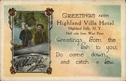 Highland Villa Hotel Postcard