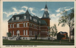 Grand Island College Postcard