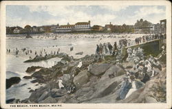 The Beach York Beach, ME Postcard Postcard Postcard