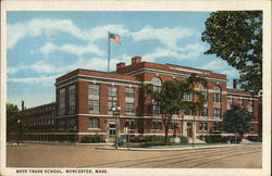 Boys Trade School Worcester, MA Postcard Postcard Postcard