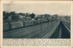 Norfolk & Western Yards Shenandoah, VA Postcard Postcard Postcard