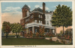 Norwich Hospital and Grounds New York Postcard Postcard Postcard