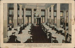 "The Garden" - Fleischmann's Vienna Cafe and Restaurant Postcard