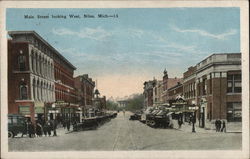 Main Street, Looking West Niles, MI Postcard Postcard Postcard