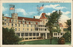 Stevens House Lake Placid, NY Postcard Postcard Postcard
