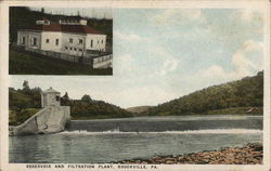 Reservoir and Filtration Plant Postcard