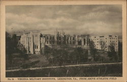 Virginia Military Institute from above Athletic Field Lexington, VA Postcard