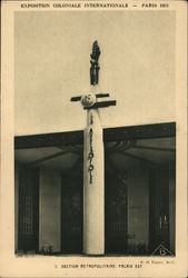 Exposition Coloniale International, Paris 1931 - Section Metropolitaine, Palais Est Postcard
