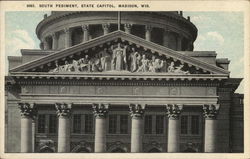 South Pediment, State Capitol Postcard
