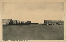 Dodge City in 1872 Postcard