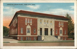 American Legion Building Iowa City, IA Postcard Postcard Postcard