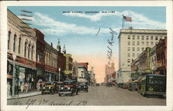 Main Street Oshkosh, WI Postcard Postcard Postcard