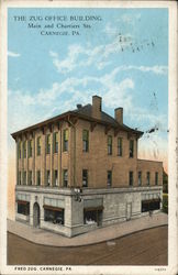 The Zug Office Building Carnegie, PA Postcard Postcard Postcard