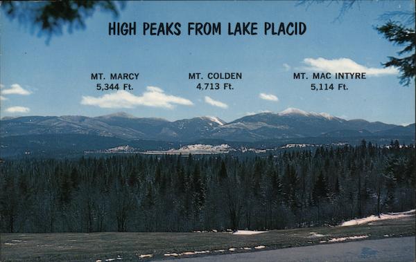 High Peaks from Lake Placid New York