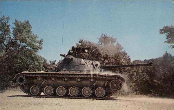 M-48 Tank in Action Fort Hood Texas