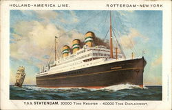 Holland-America Line - T.S.S. "Statendam" Cruise Ships Postcard Postcard Postcard