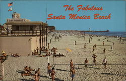 Santa Monica Beach California Postcard Postcard Postcard