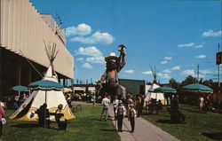 Klondike Mike and the Edmonton Exhibition Grounds Postcard