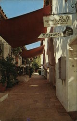 Historic Street in Spain Santa Barbara, CA Postcard Postcard Postcard