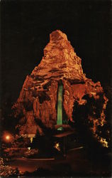 Matterhorn at Night Disney Postcard Postcard Postcard