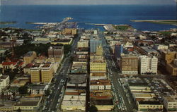 Aerial View of Downtown Postcard
