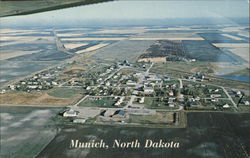 Aerial View of Town Postcard