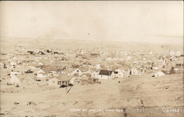 View of Town Shelby Montana