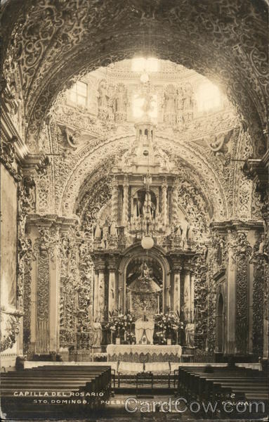 Templo de Santo Domingo - Capilla del Rosario Puebla Mexico