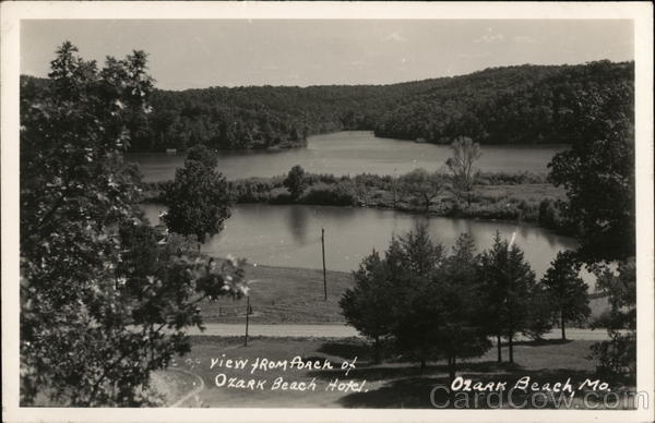 View from the Porch at Ozark Beach Hotel Missouri