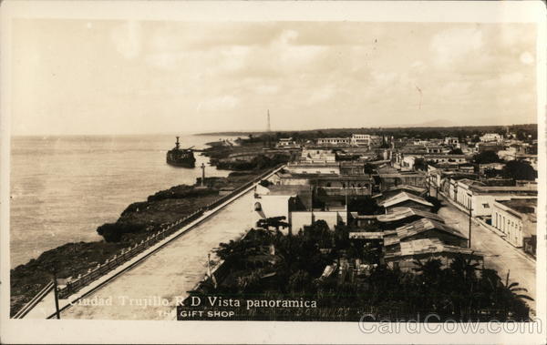Wide View Shoreline and City Near Water Santo Domingo Dominican Republic