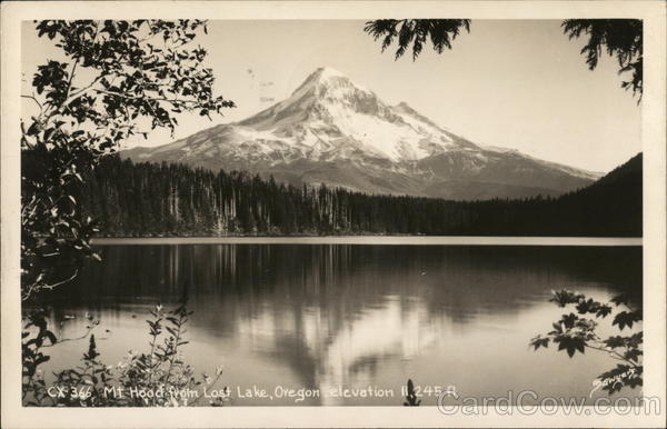 Mt Hood from Lost Lake - Elevation 11,245 ft Portland Oregon