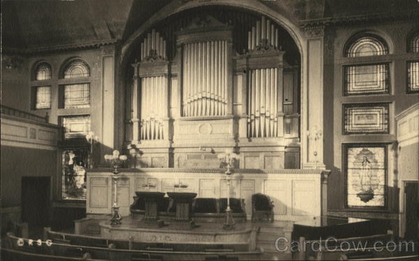 Interior of the original Mother Church Boston Massachusetts