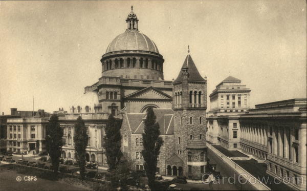 The First Church of Christ, Scientist and the New Publishing House - General View Boston Massachusetts