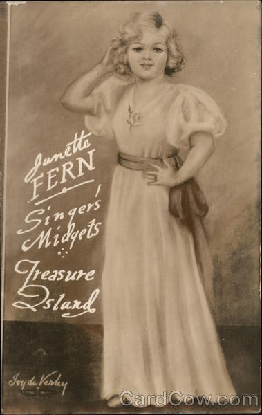 Janette Fern,Singers, Midgets, Treasure Island Little People (Dwarfs)