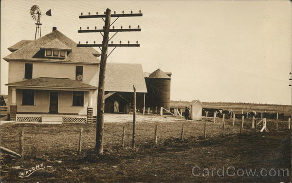 Farmstead Out In The Open Field Farming
